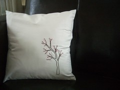 cherry blossom pillow