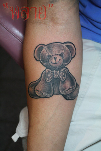 Must say I love this Teddy Bear Tattoo that Justine has got done,