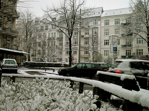 Snow at the way to the agency.