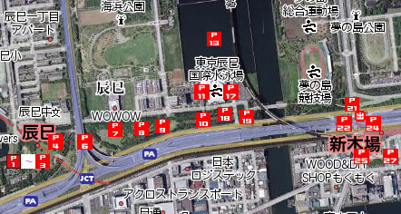 東京辰巳国際水泳場地図