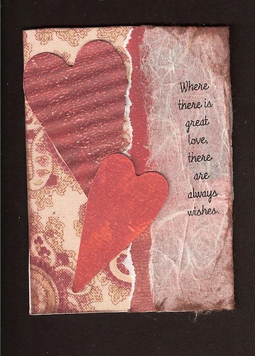 love quotes background. of 4 love quotes atcs.