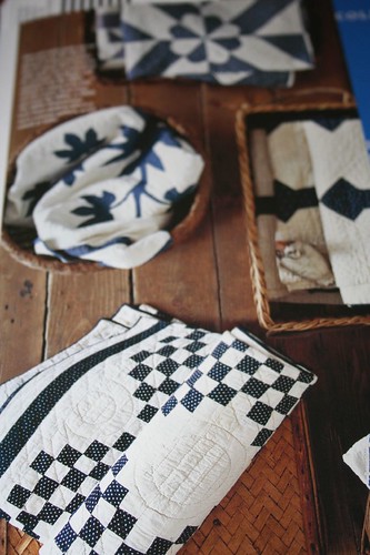 blue and white quilts