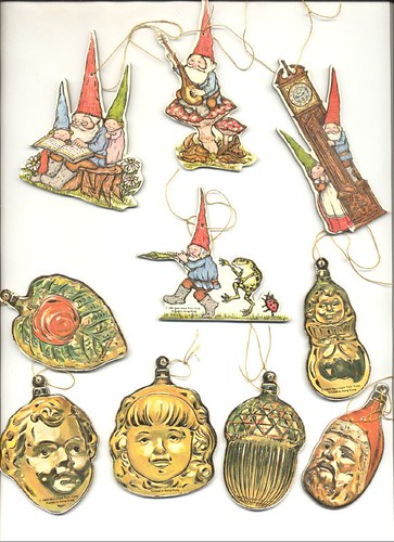 Cardboard Ornaments--Gnomes, etc