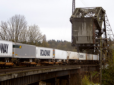 freight train salmon bay drawbridge