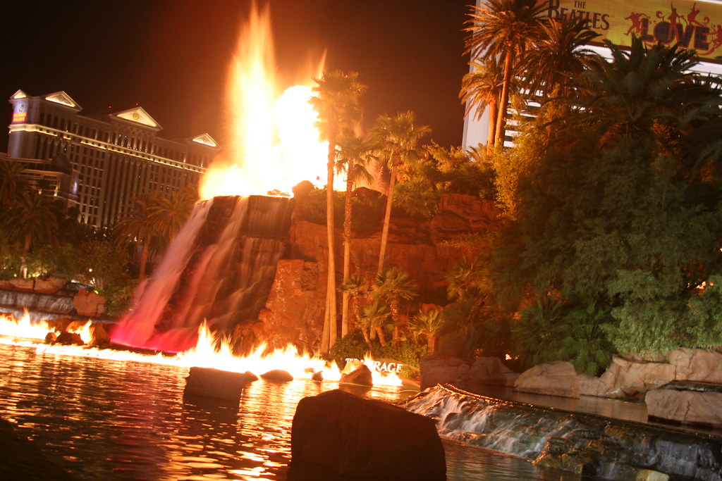 Volcano at the Mirage Hotel