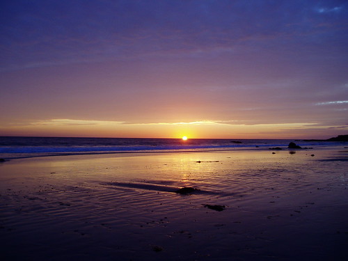 Solstice sunset at Broad Beach