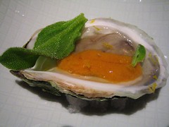 oyster, uni, ice plant, citron