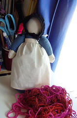 amish doll yarn barf