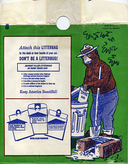 Smokey the Bear Litter Bag