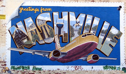 Nashville Post Card / Southwest Airlines mural