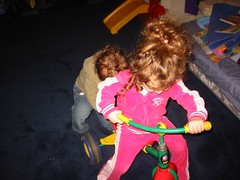 Playing in the basement with the tricycle_4