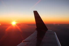 Wing and Sunset