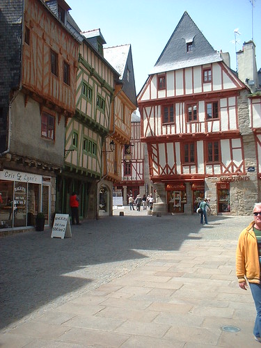 Medieval half-timbered houses in Vannes