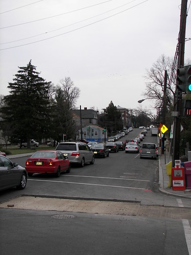 Cars on Monroe Street NE, Evening Commute