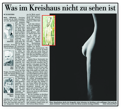 Ausschnitt Kreishaus Offenbach Artikel
