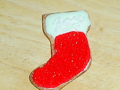 Joy Stocking cookie