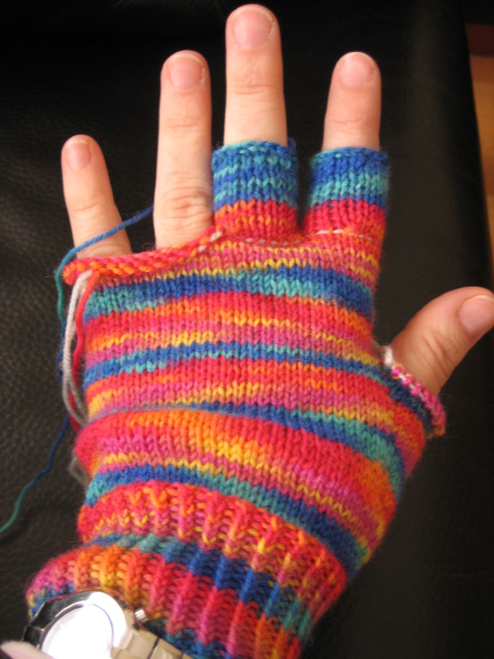 Hooray for me! fingerless gloves
