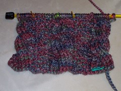 Renee's reversible cabled scarf, side B
