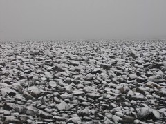 Snowy Rocks at Wells