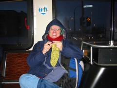 Crocheting A Sock On The Bus