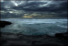 Twilight at Muriwai Beach - by EssjayNZ