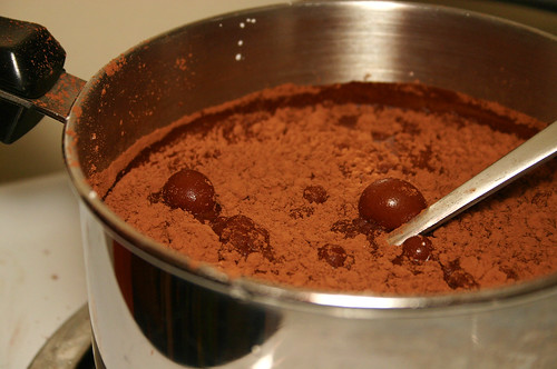 Vegan Choco Rice Pudding - adding cocoa