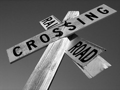Railroad Crossing Sign, Vera, Oklahoma