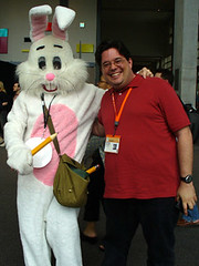 Michael Moncur and the Wiki Wabbit at Flickr