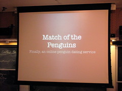 BarCampBoston2 Programming Contest entries: Match of the Penguins