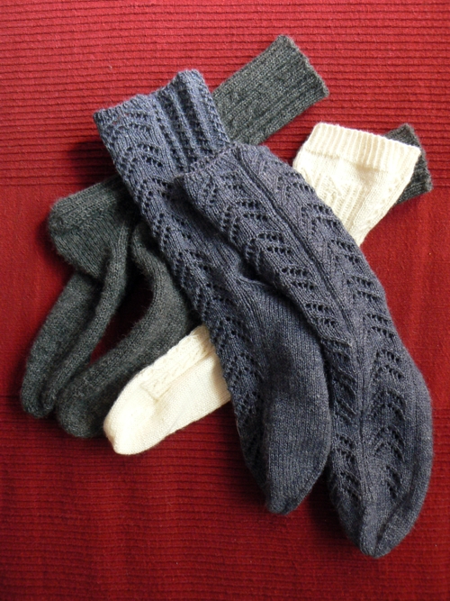 gray socks blue socks white sock