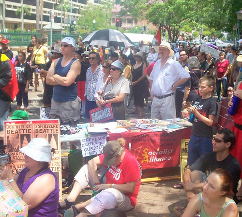 Audience - Invasion Day Rally and March, Parliament House, George St, Brisbane, Queensland, Australia 070126