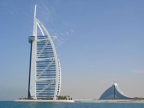 Photo of Burj Al Arab and Jumeirah Beach Hotel in Dubai