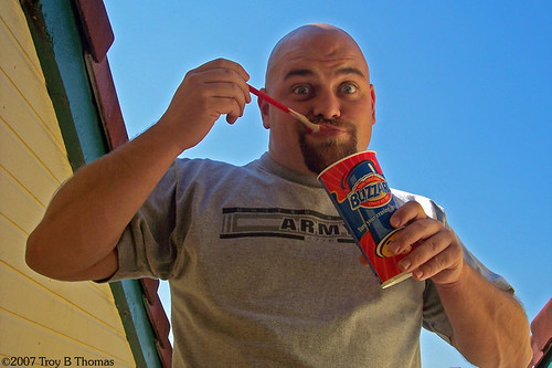 Humorous self-portrait; Photography by Troy Thomas