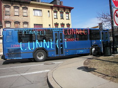 Connect -- Pittsburgh bus, marketing graphics