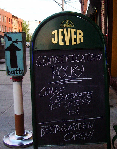 Gentrification rocks, Flickr photo by elevatedprimate.