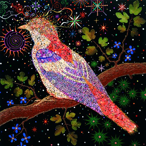 fred tomaselli-big bird 2004 by les photos