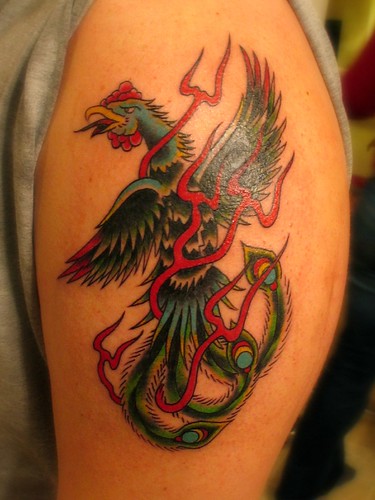 Arm Phoenix Tattoo 