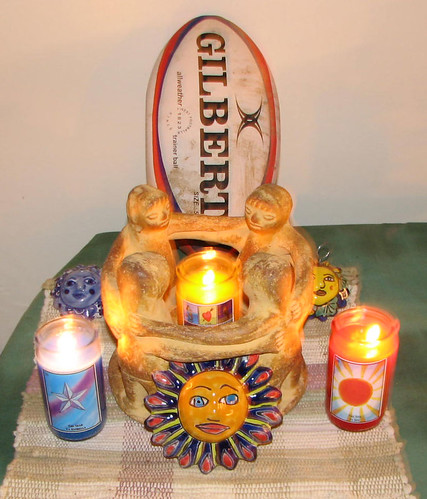 santeria voodoo shrine for rugby domination