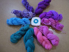 yarn dyed with egg coloring
