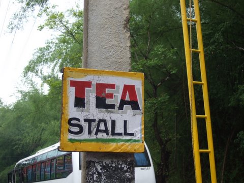 Tea Stall and Ladder