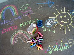 Ditto Kiddo in chalk