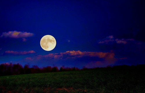 Full Moon on Winter Rye