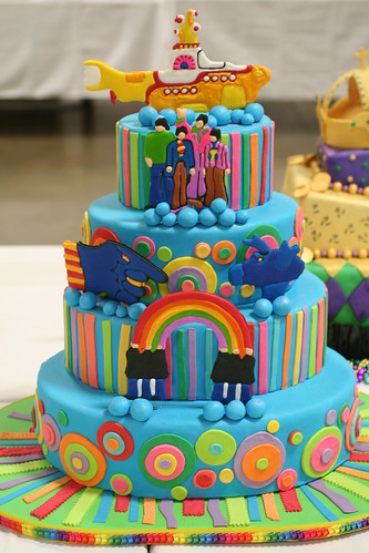 beatles themed wedding BEATLES WEDDING CAKE beatles grooms cake 