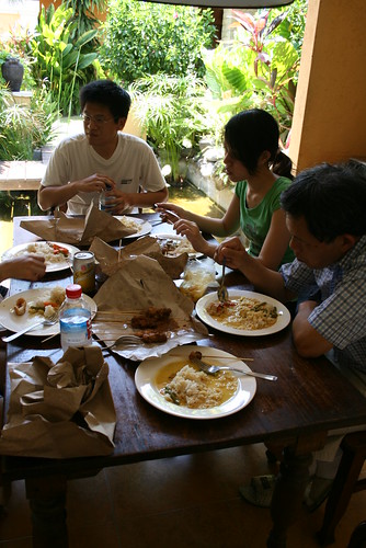 lunch in villa