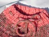 Pink, Brown & White Crocheted Wool Shorties (med/lrg)