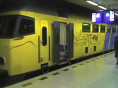 The train to Amsterdam from Schiphol airport