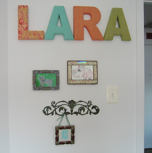 Lara's name wall