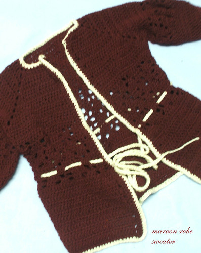 crochet sweater robe