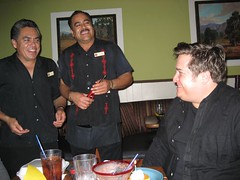 The waiters sing Las Mañanitas to Tom. (04/01/07)