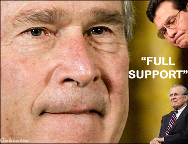 Bush Full Support Gonzo Rummy